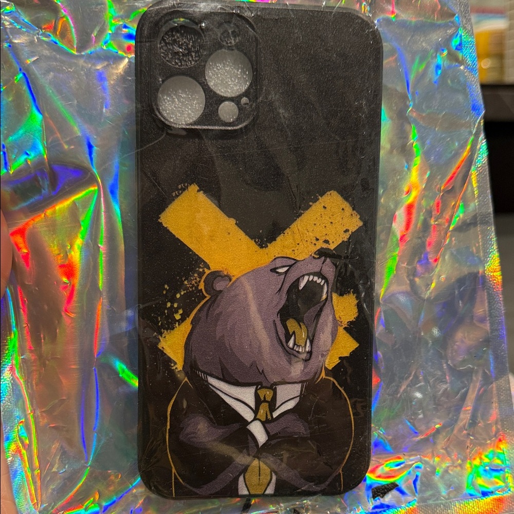 Black Bear Design Phone Case